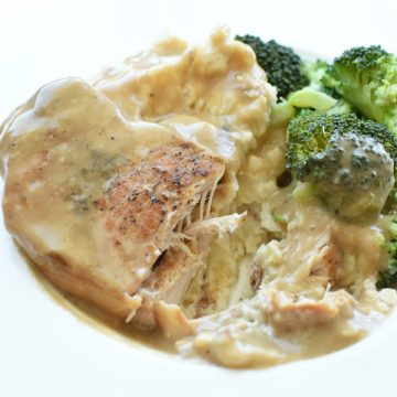 slow cooker pork chops with gravy | NoBiggie.net