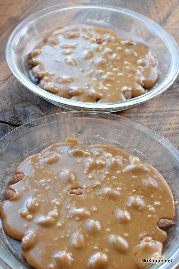 toffee candy with almonds