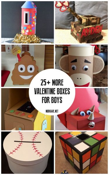 25+ MORE Valentine Boxes for Boys