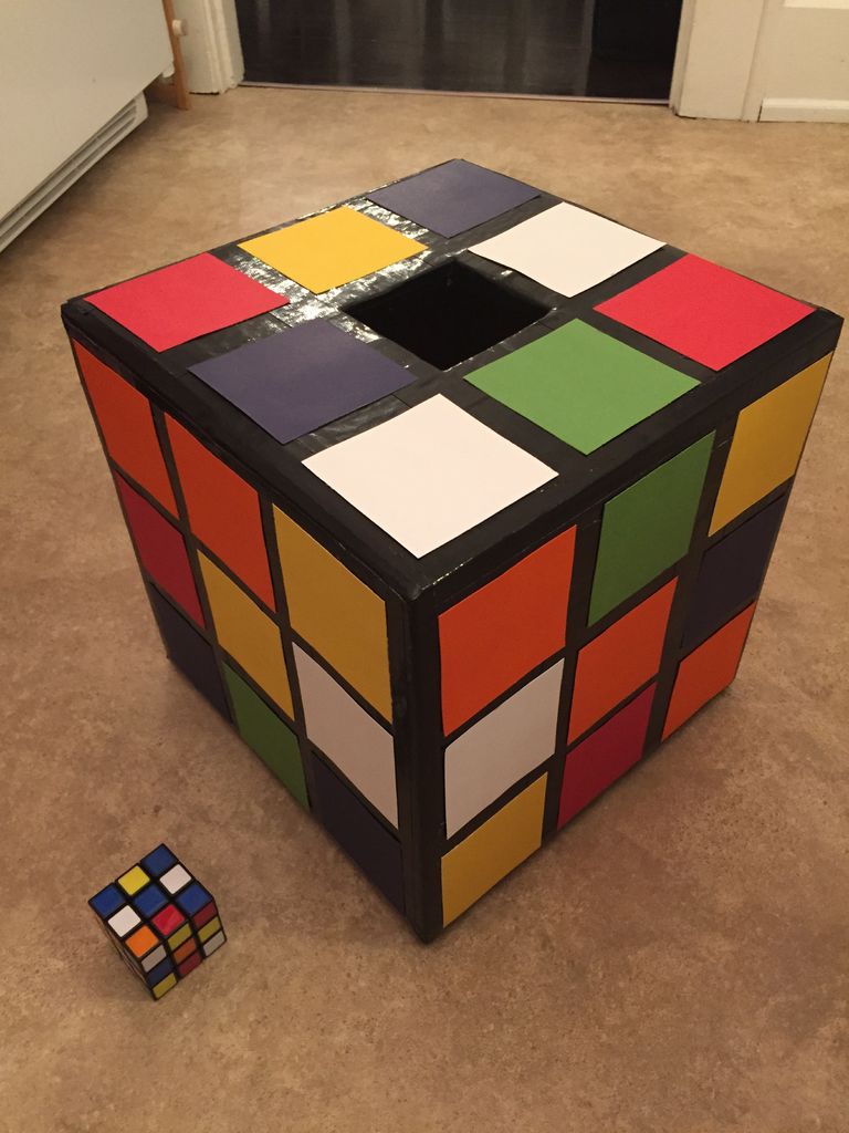 Rubiks Cube Valentine Box