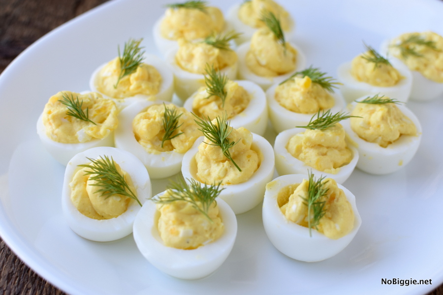 classic deviled eggs with dill