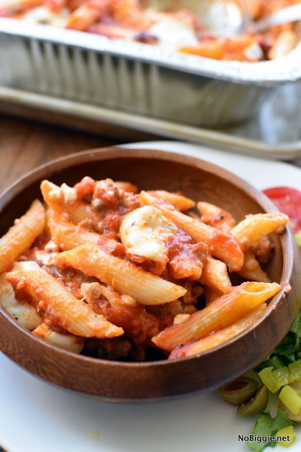 baked ziti with penne pasta