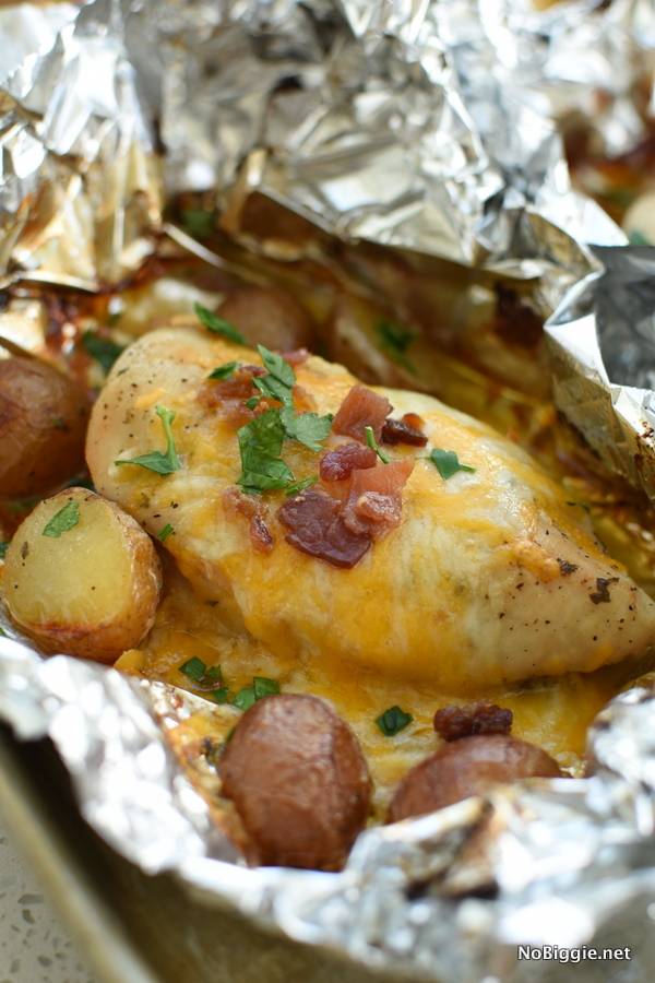 ranch bacon chicken foil packet dinners