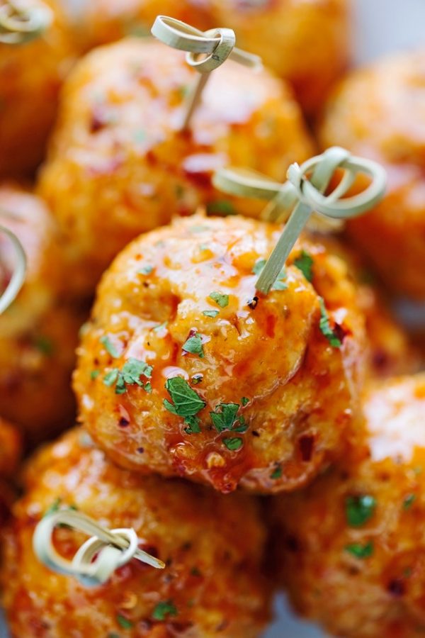 Firecracker Chicken Meatballs | 25+ Meatball Recipes