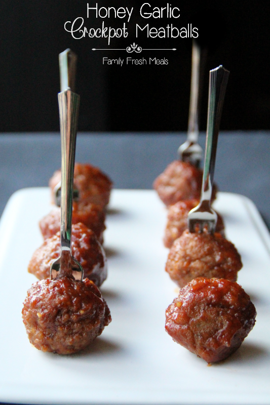 Honey Garlic Crockpot Meatballs | 25+ Meatball Recipes