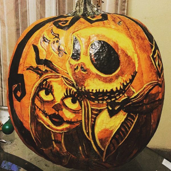 Nightmare Before Christmas Carved Pumpkin | 25+ Creative Carved Pumpkins