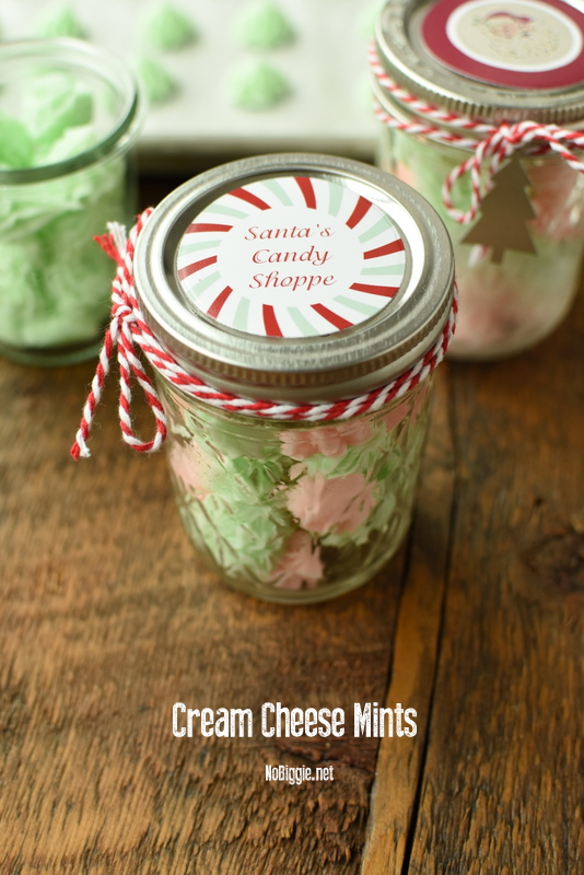 Cream Cheese Mints | 25+ more mason jar gift ideas