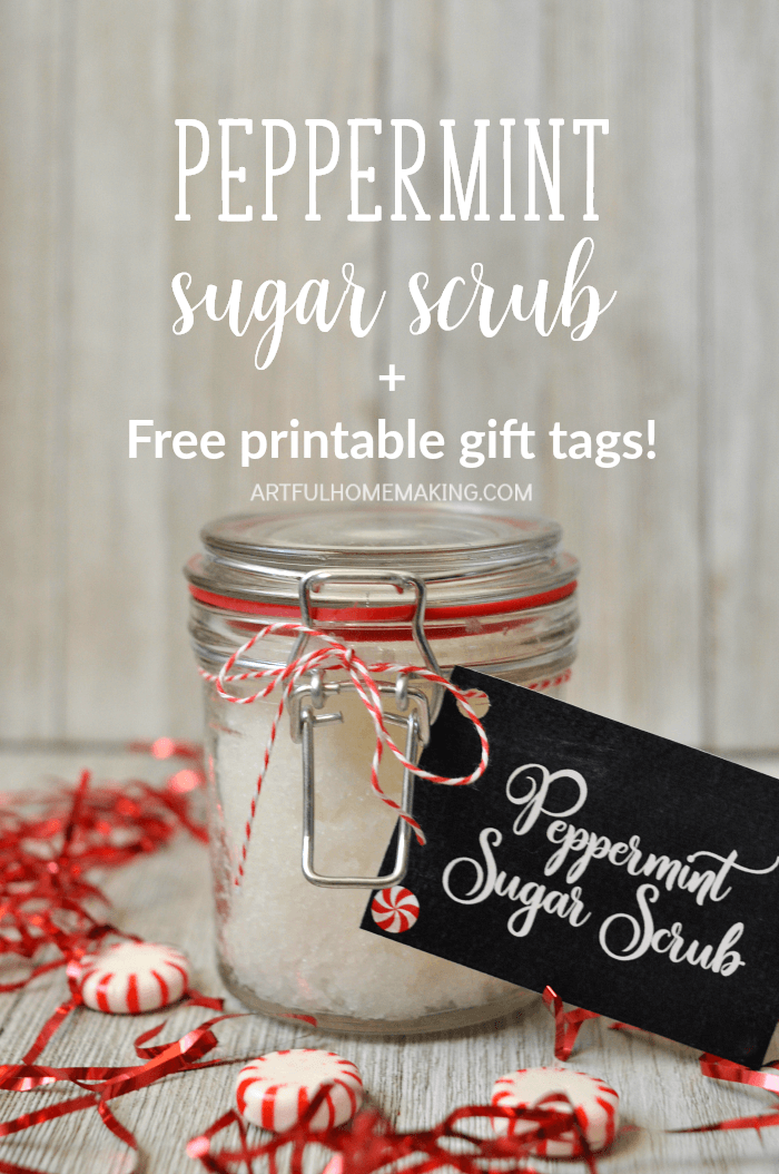 Peppermint Sugar Scrub | 25+ more mason jar gift ideas