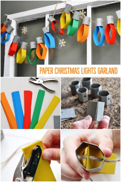 Paper Christmas Lights Garland