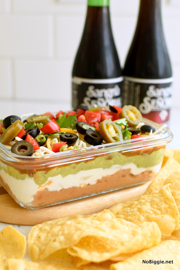7 layer dip | 25+ MORE Easy No Cook Appetizers