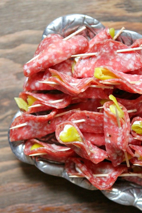 Easy salami appetizer | 25+ MORE Easy No Cook Appetizers