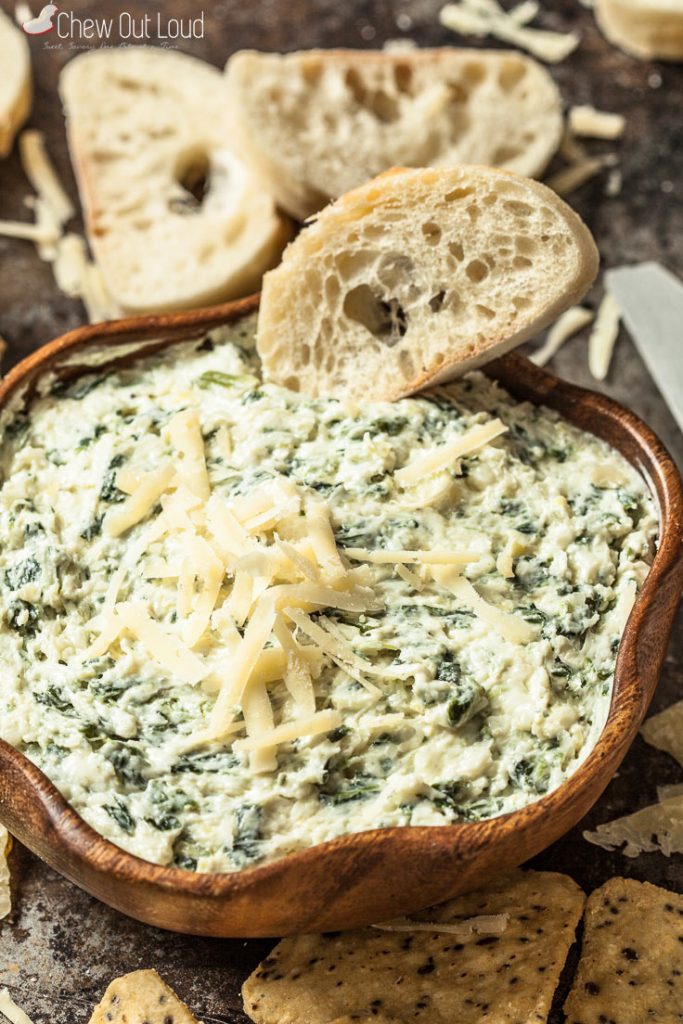 Spinach Artichoke Dip | 25+ MORE Easy No Cook Appetizers