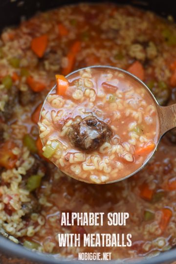 alphabet meatball soup | NoBiggie.net