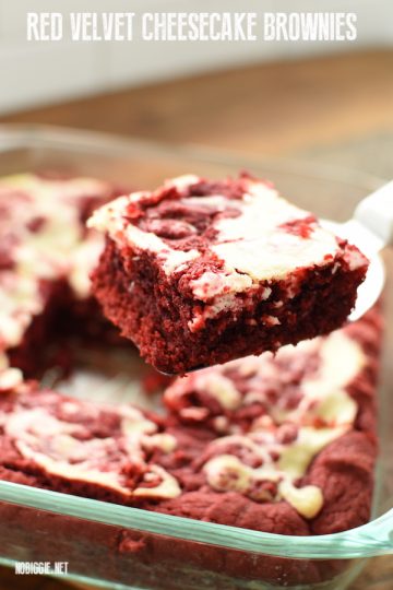 red velvet cheesecake brownies made from a box mix | NoBiggie.net