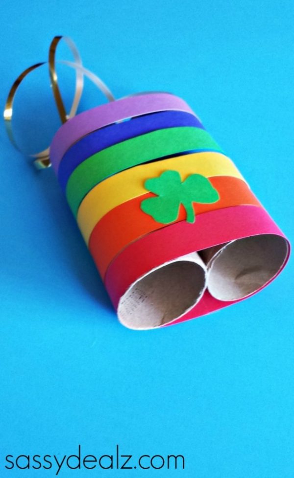 Rainbow Binoculars | Toilet Paper Roll Crafts