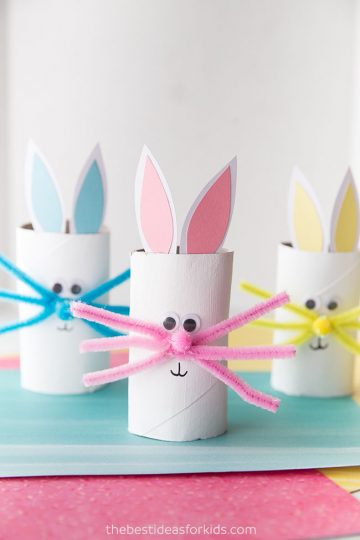 Toilet Paper Roll Bunny | Toilet Paper Roll Crafts