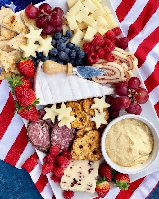 Patriots Cheese Board | Patriotic Charcuterie Boards