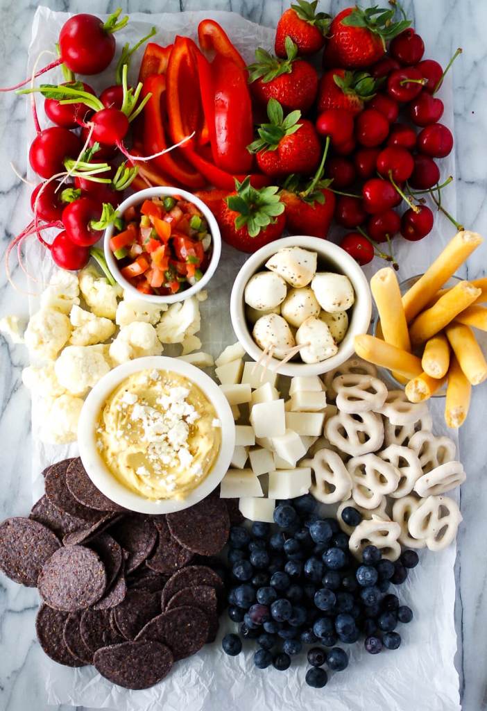 Red White and Blue Cheese Board | Patriotic Charcuterie Boards