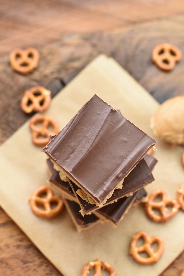 no bake peanut butter pretzel bars | NoBiggie.net