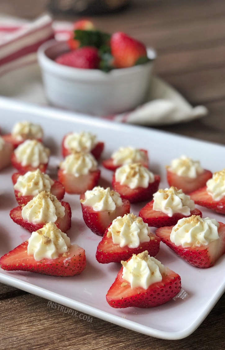 Deviled Strawberries | Sweet Treats for Showers