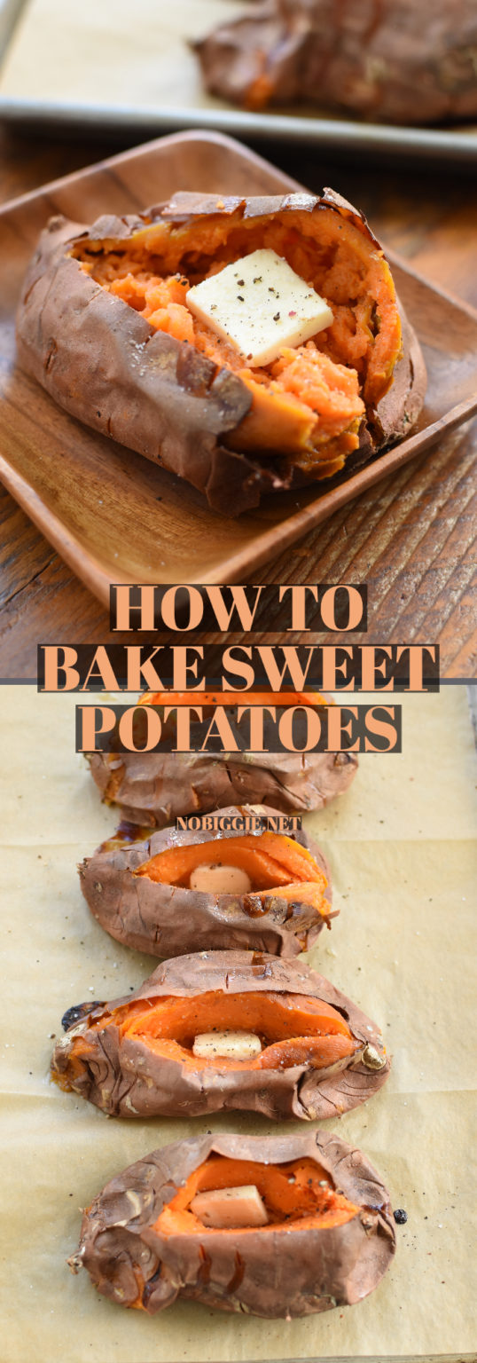 How to Bake Sweet Potatoes | NoBiggie.net