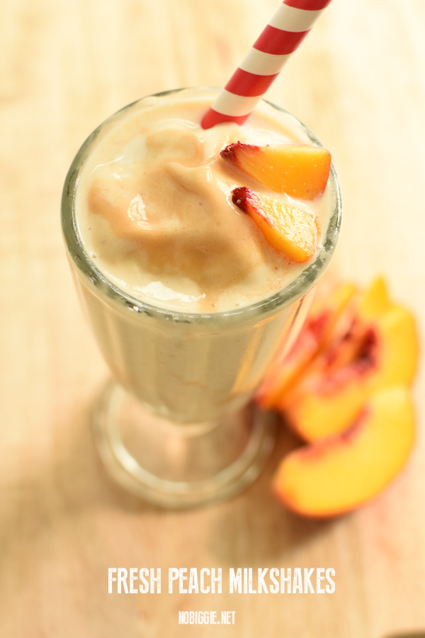 fresh peach milkshake recipe | NoBiggie.net