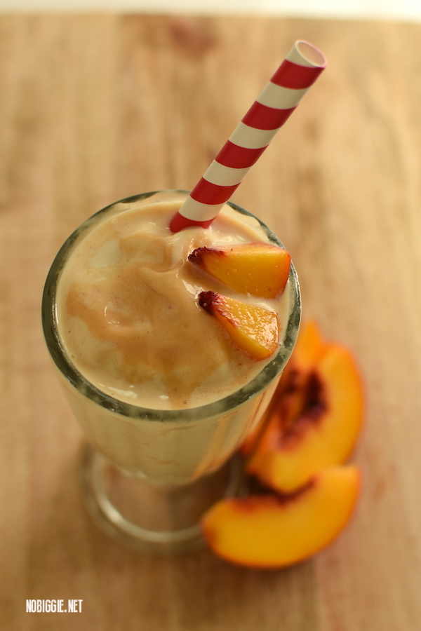fresh peach milkshake | NoBiggie.net