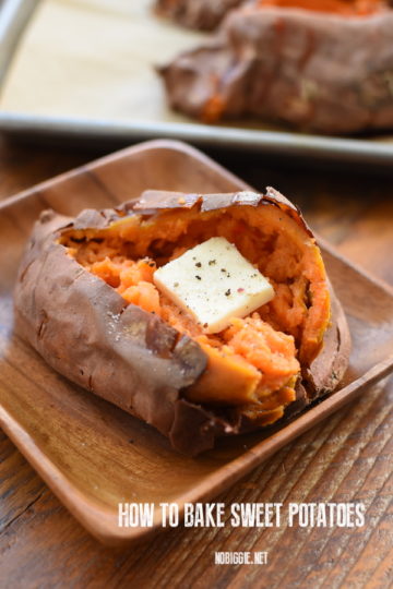 how to bake sweet potatoes | NoBiggie.net