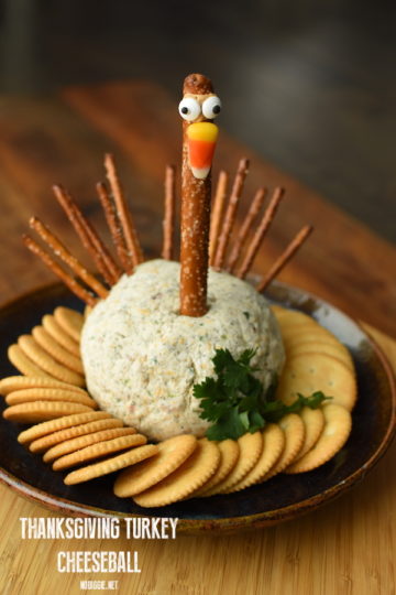 Thanksgiving turkey bacon cheddar ranch cheeseball | NoBiggie.net