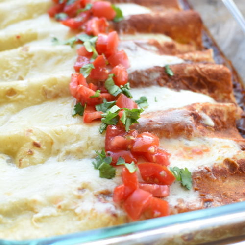 Red and Green Enchiladas