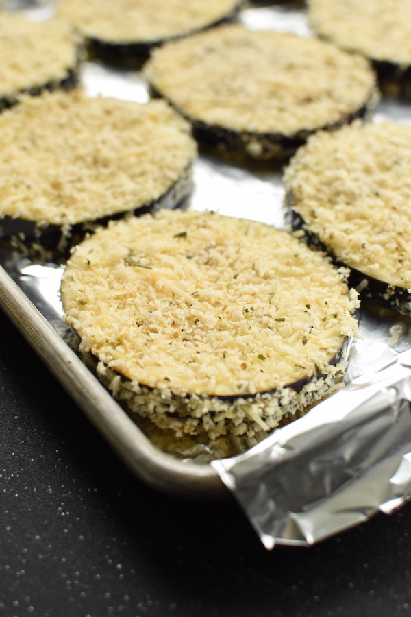 sheet pan eggplant parmesan | NoBiggie.net